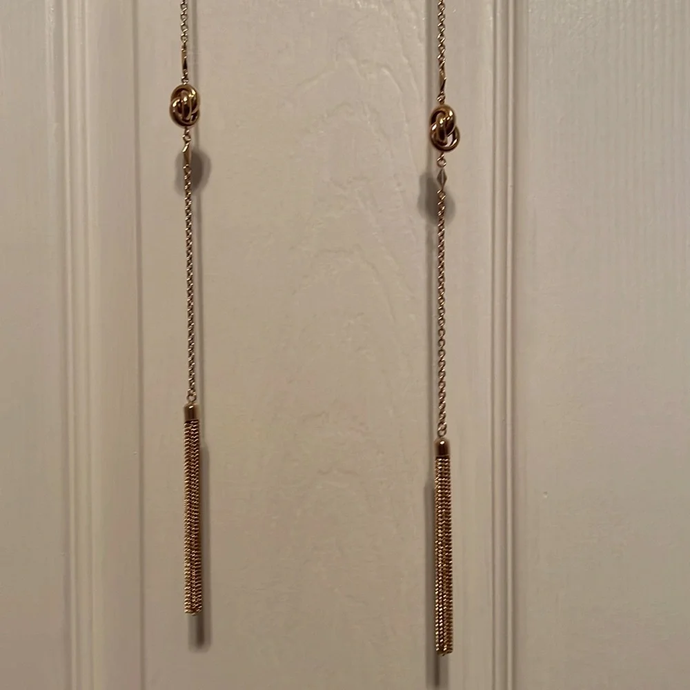 Multi Layer Women’s Long Gold Statement Necklace Tassels Y2K Fashion